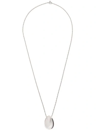 Shop Sophie Buhai Everyday Egg Pendant Necklace In Silver