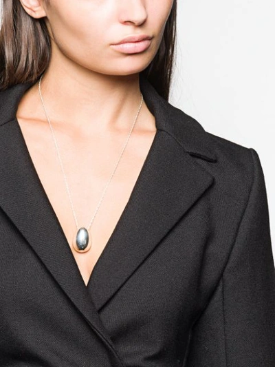 Shop Sophie Buhai Everyday Egg Pendant Necklace In Silver