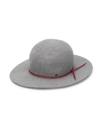 Shop Maison Michel Fedora Hat - Grey