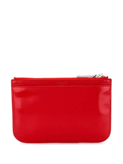 Shop Kenzo Zip Top Coin Purse In Red