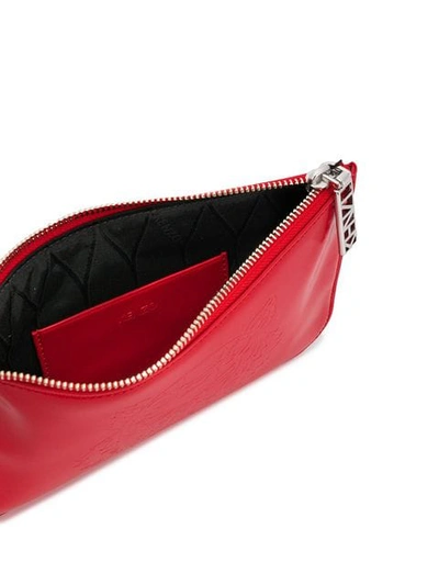 Shop Kenzo Zip Top Coin Purse In Red