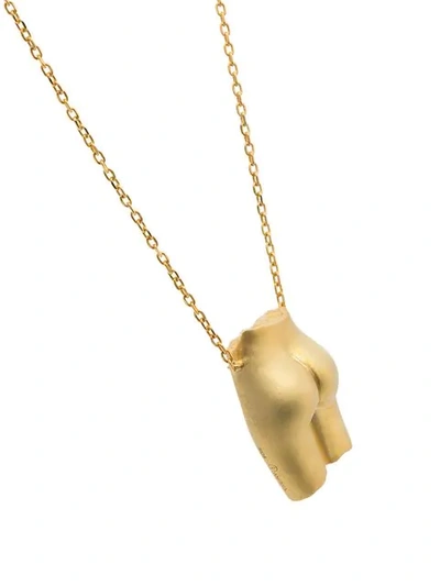 Shop Anissa Kermiche Le Derriere Gold-plated Sterling Silver Necklace