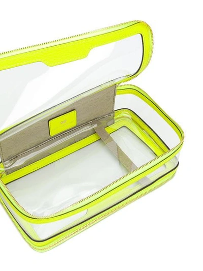 Shop Anya Hindmarch Inflight Make-up Bag In Yellow