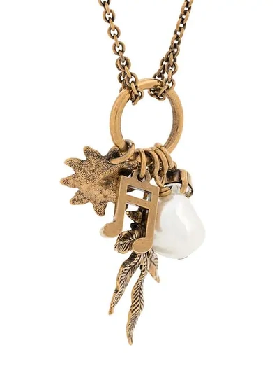 Shop Stella Mccartney Asymmetric Necklace In Gold