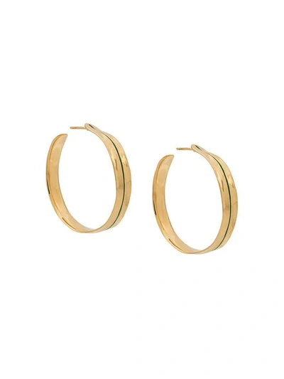 Shop Aurelie Bidermann Ajoncs Hoop Earrings In Gold