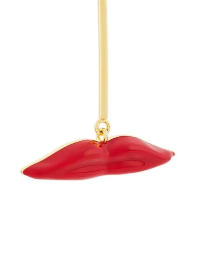 Shop Eshvi Ohrringe Im Lippen-design In Red