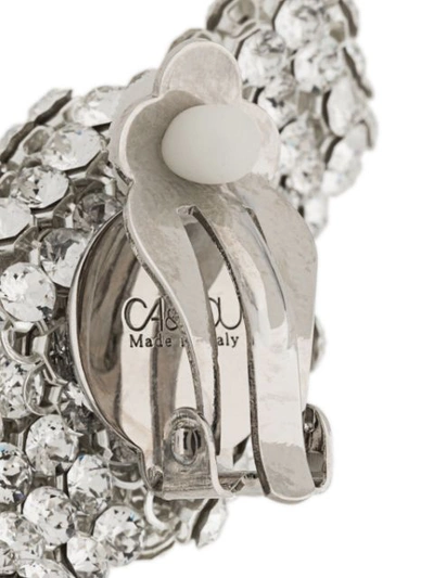 Shop Ca&lou Crystal Clip In Silver