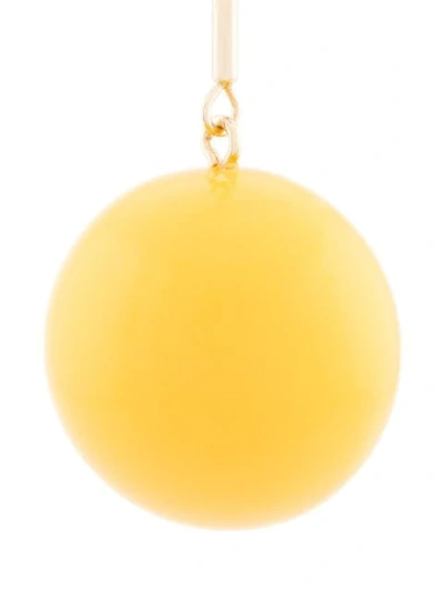Shop Jw Anderson Sphere Drop Earrings - Yellow