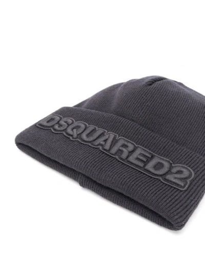 Shop Dsquared2 Embroidered Logo Hat In Black
