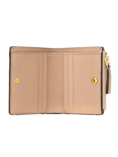 Shop Tory Burch Mcgraw Mini Foldable Wallet In Neutrals