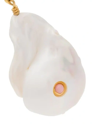 Shop Anni Lu Baroque Pearl Drop Earring In White