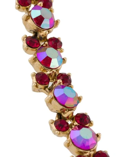 Pre-owned Trifari Vintage 1970's  Embellished Bracelet In Red