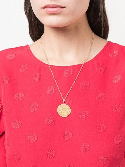AZLEE 14KT GOLD SEA COIN NECKLACE - 金色