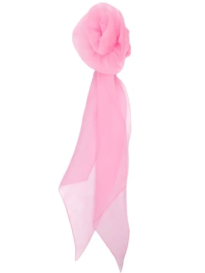Shop Marc Jacobs Schal Mit Oversized-blume - Rosa In Pink