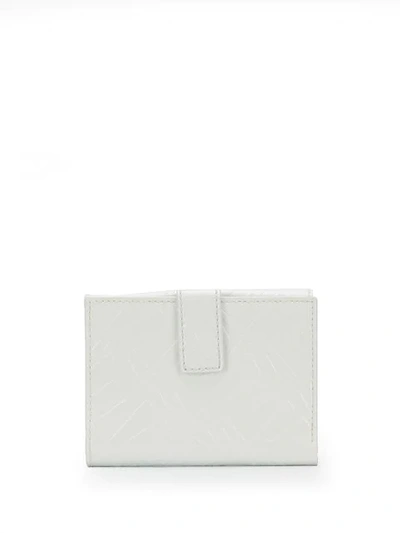 Shop Versus Patent Leather Flap Wallet In White