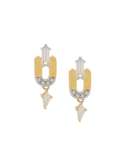 Shop V Jewellery Leandra Earrings In Gold