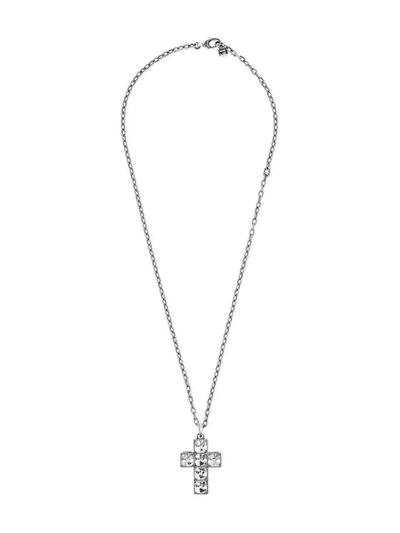 GUCCI NECKLACE WITH SQUARE G CROSS - 银色