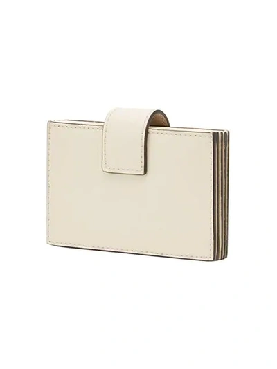 Shop Fendi Gusseted Card Holder - White
