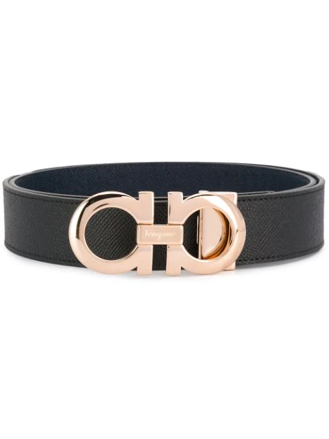 salvatore ferragamo double gancio buckle belt