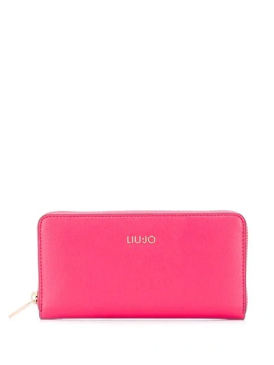 Shop Liu •jo Classic Zip In Pink