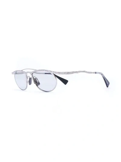 Shop Kuboraum Handmade Porcelain Nosepads Sunglasses In Metallic