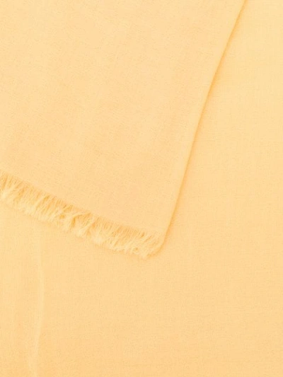 Shop N•peal Ultrafine Pashmina Shawl In Yellow