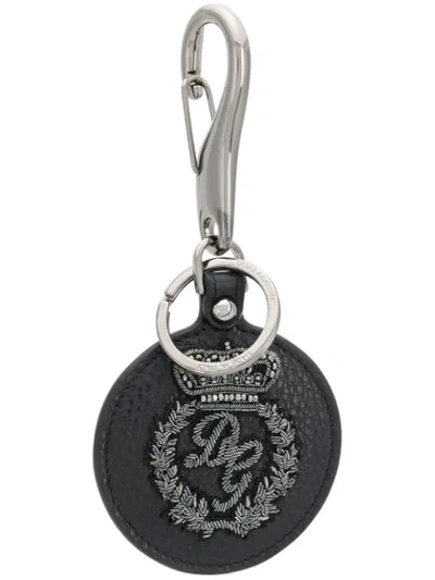 Shop Dolce & Gabbana Logo Key Ring - Black