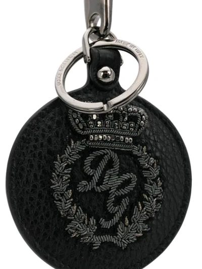 Shop Dolce & Gabbana Logo Key Ring - Black