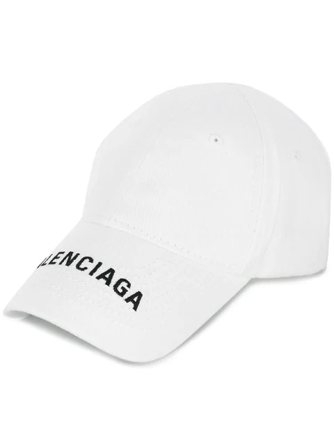 balenciaga embroidered cotton baseball cap