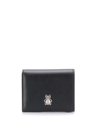 Shop Alexander Mcqueen Beetle Detail Bi-fold Wallet In 1000