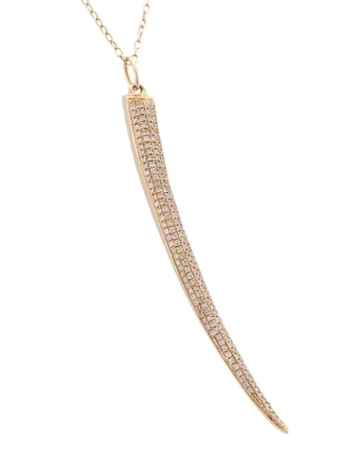 Shop Zofia Day Horn Pendant Necklace In Gold