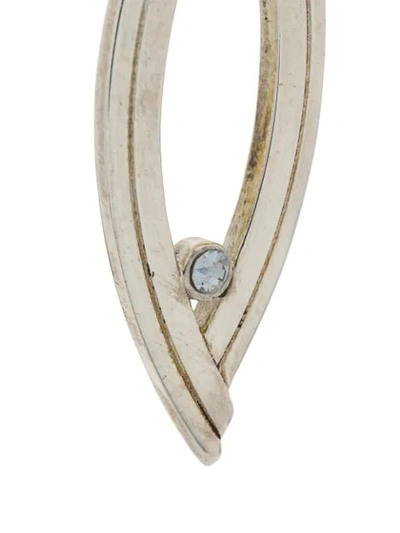 Shop Charlotte Valkeniers Eclipse Stud Earrings In Silver