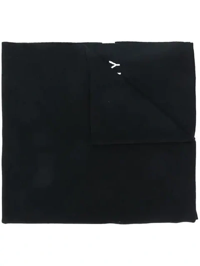 Shop Givenchy Intarsia Logo Scarf In Black