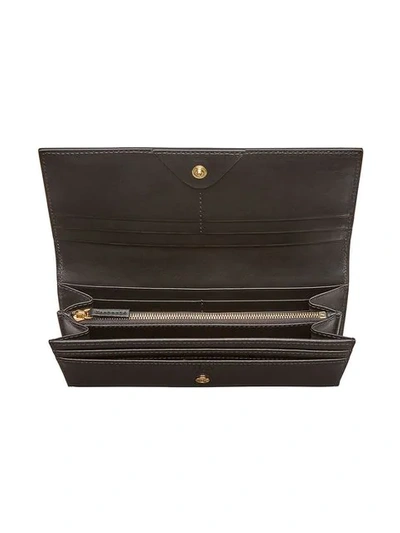 Shop Fendi Bag Bugs Continental Wallet In F0kur-black+ Soft Gold