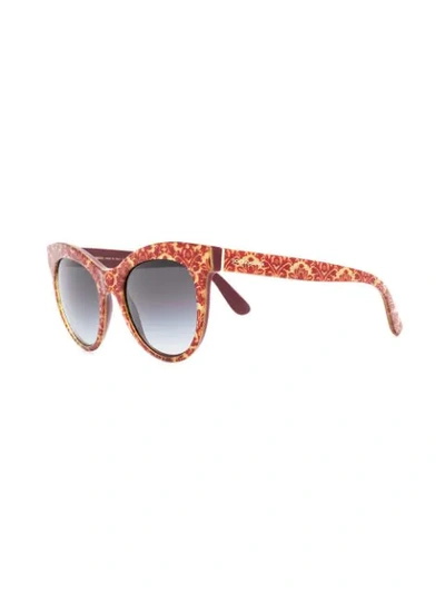 Shop Dolce & Gabbana Cat-eye-sonnenbrille In Red