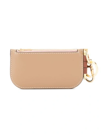 Shop Loewe Key Chain Wallet In Brown