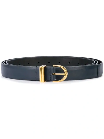 Shop Khaite Leather Belt In Black