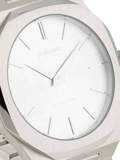 Shop D1 Milano Ultra Thin Watch In Silver