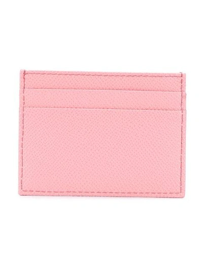 Shop Dolce & Gabbana Logo Plaque Cardholder In Pink