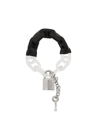 Shop Mm6 Maison Margiela Large Chain Bracelet In Black