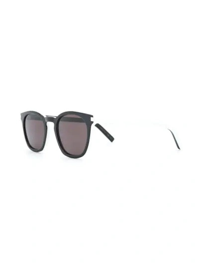 SAINT LAURENT EYEWEAR TWO-TONE SUNGLASSES - 黑色