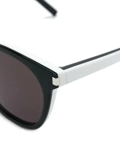 SAINT LAURENT EYEWEAR TWO-TONE SUNGLASSES - 黑色