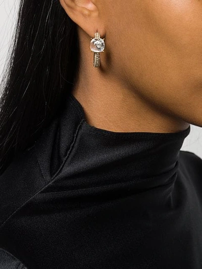 Shop Ambush Solitaire Crystal Earring In Gold
