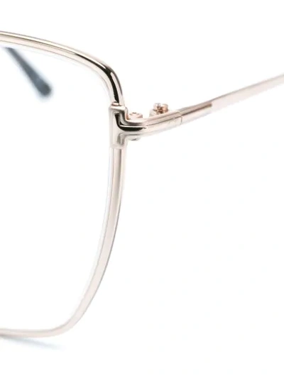 Shop Tom Ford Infinite Metal Glasses In Metallic