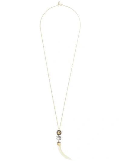 Iosselliani Club Africana Pendant Necklace In Gold