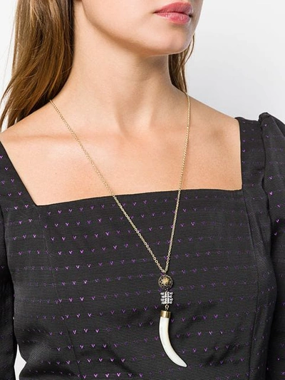 Iosselliani Club Africana Pendant Necklace In Gold