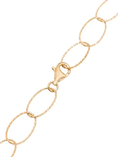 Shop Apples & Figs 24kt Gold Vermeil Sea Shore Pendant Necklace In Gold + Black