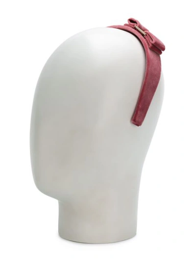 Shop Ferragamo Salvatore  Vara Bow Headband - Pink