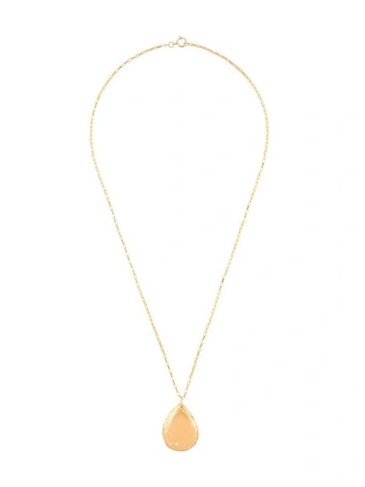 Shop Alighieri The Trace Of A Tear Necklace In Gold