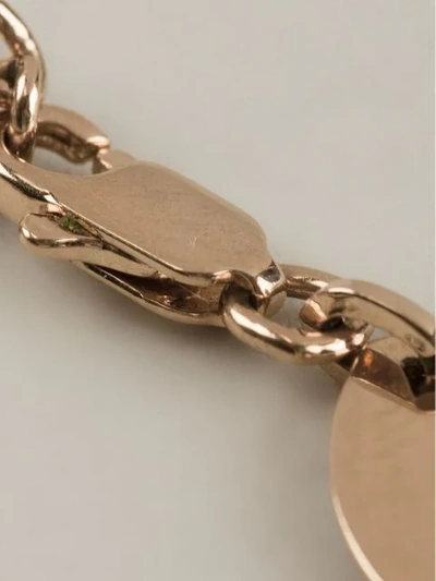 Pre-owned Dior 1980's  Dog Tag Bracelet In Metallic